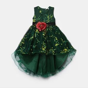 BEBE ONE Embroidered High-Low Dress